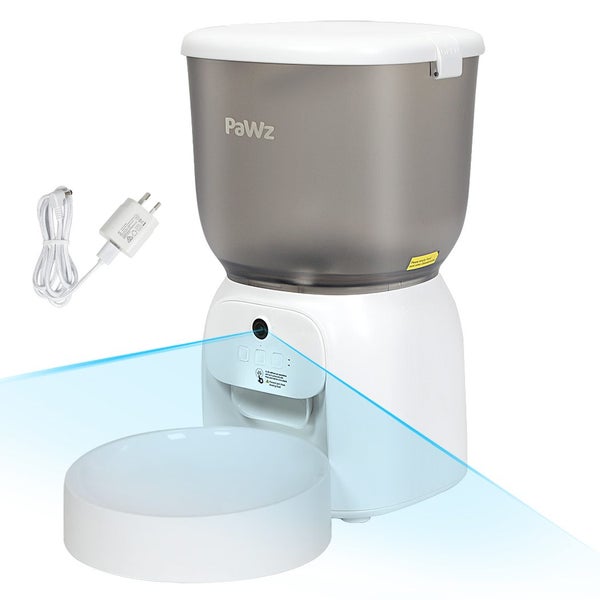 Pawz 4L Auto Pet Feeder Automatic Camera Cat Dog Smart WiFi App Food Dispenser Carousel 1