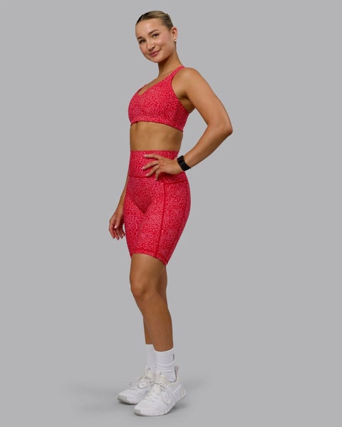 LSKD Size L Fusion Bike Short Red Virality Carousel 6