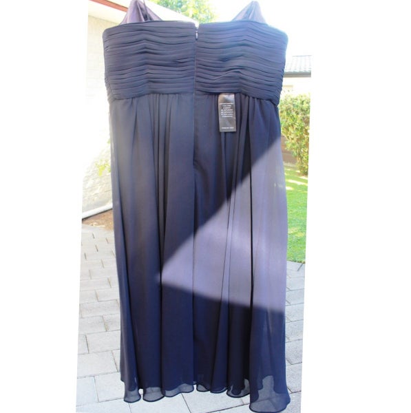 NAVY “FOREVER” EVENING / WEDDING / RACES DRESS – (BRAND NEW) Carousel 2