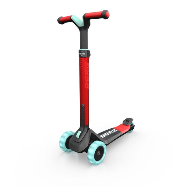 Berg Nexo Foldable Kids Children's Ride On Push Scooter With LED Wheels Red 2y+ Carousel 1
