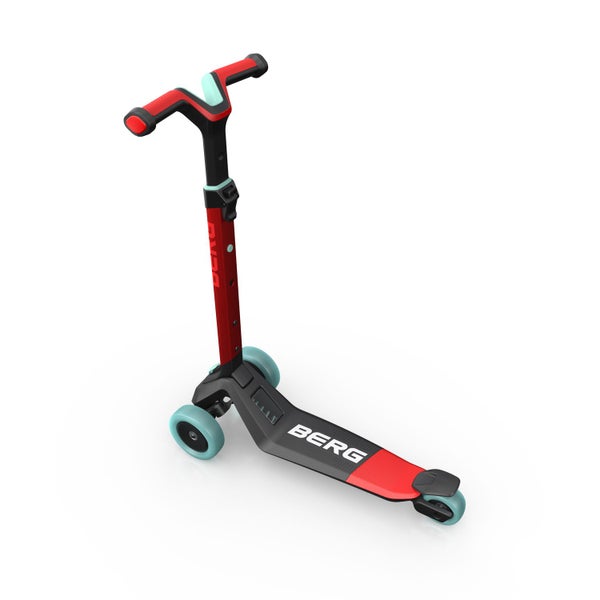 Berg Nexo Foldable Kids Children's Ride On Push Scooter With LED Wheels Red 2y+ Carousel 2