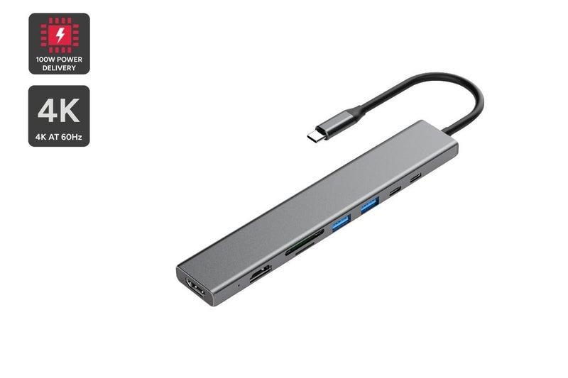 Kogan 8-in-1 100W PD USB-C Hub for Windows PC (Dual 4K, 60Hz) Carousel 1