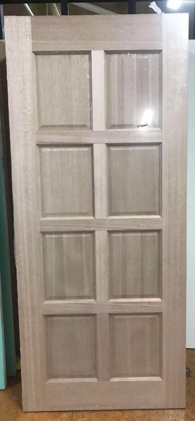 MERANTI 8 PANEL ENTRANCE DOOR 1980 X 810 Carousel 1