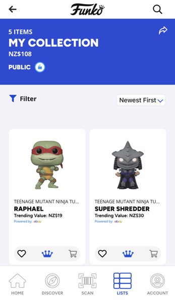 Tmnt funko pop set ($110 funko app) Carousel 2