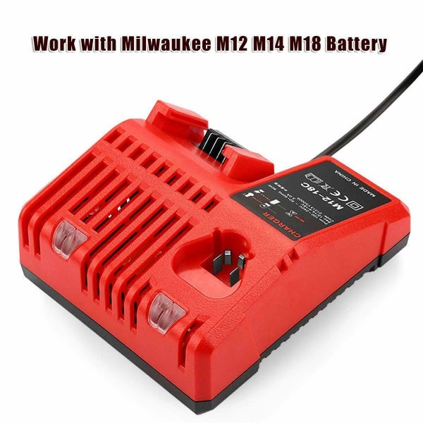 2x M18 Milwaukee Compatible 18V 6.0Ah + Milwaukee Compatible Charger Combo Carousel 7