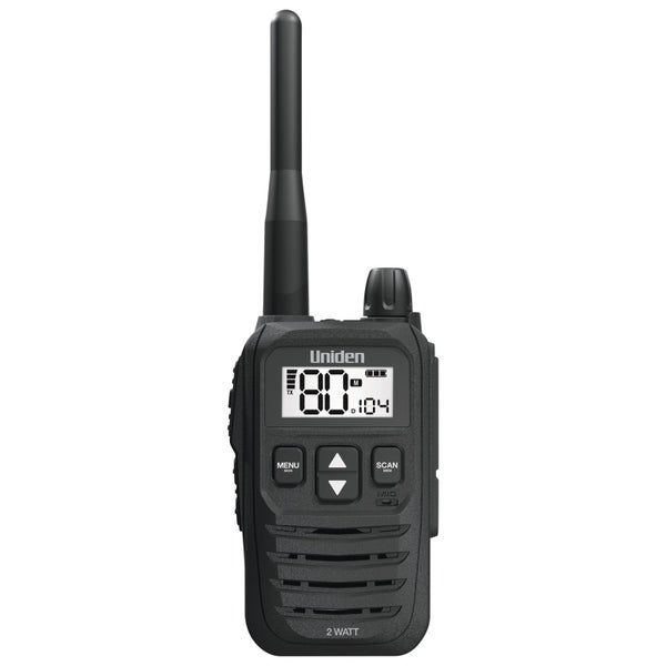 Uniden UH825-2TP 80 Channel 2 Watt handheld radio (Twin Pack) - Range: up to Carousel 2
