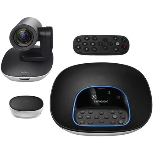 Logitech Group 1080p PTZ Video Conference Camera - FOV 90°, 10x Zoom, Microphone Carousel 1
