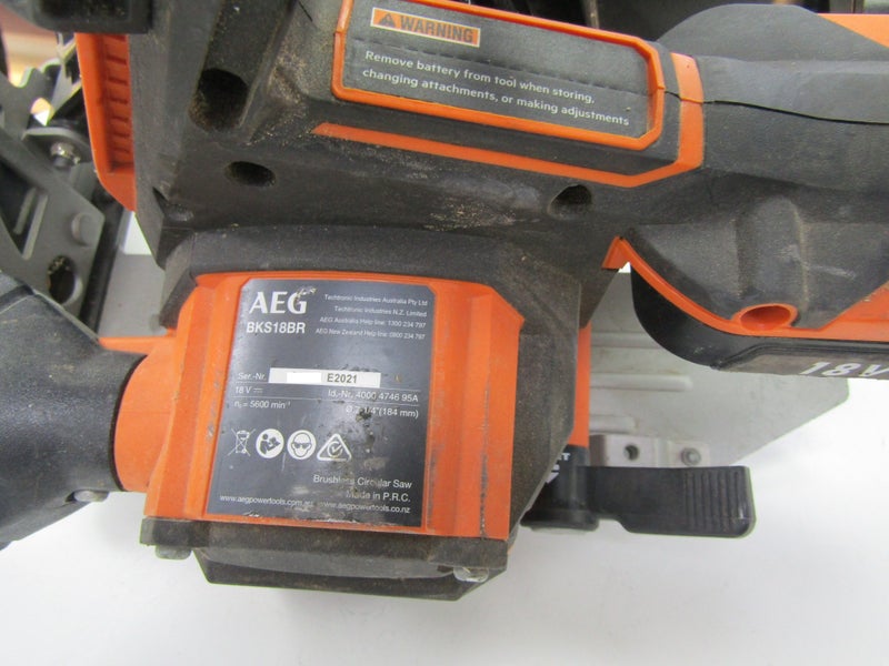 CIRCULAR SAW AEG BKS18BR 184MM SKIN ONLY 2021 B16133176-2 Carousel 2