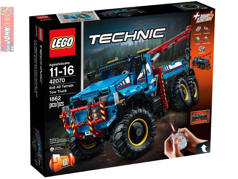 #42070 6x6 ALL TERRAIN TOW TRUCK - REMOTE CONTROLLED MOTORIZED LEGO TECHNIC SET! Carousel 1