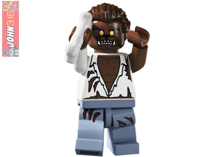 AWESOME SCARY LEGO COLLECTIBLE MINIFIGURE - SERIES 4 WEREWOLF Carousel 1