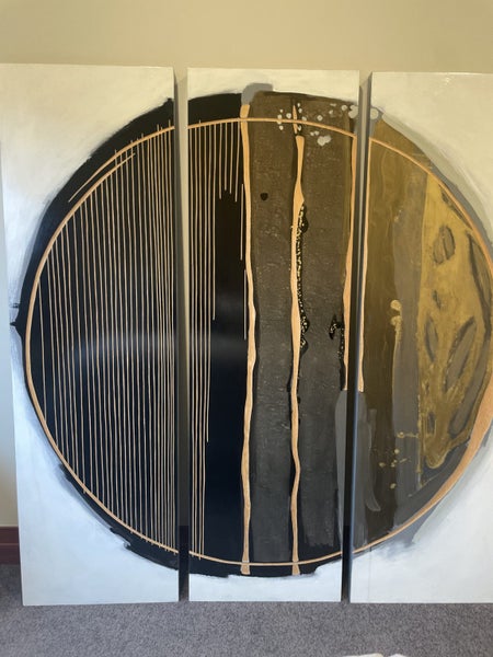 Large 3 piece abstract painting62864736914049112