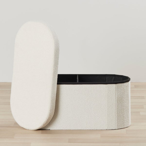 NOOD Ottoman - Cream Boucle Carousel 2