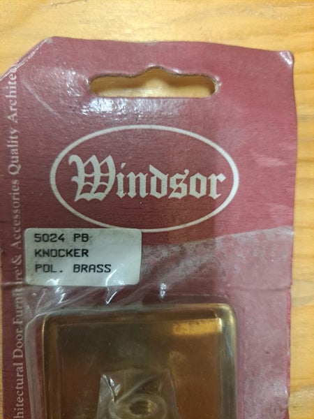 Windsor brass front entrance door knocker (polished) Carousel 3