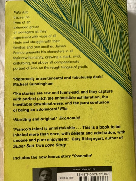 Palo Alto - paper back book by James Franco Carousel 3