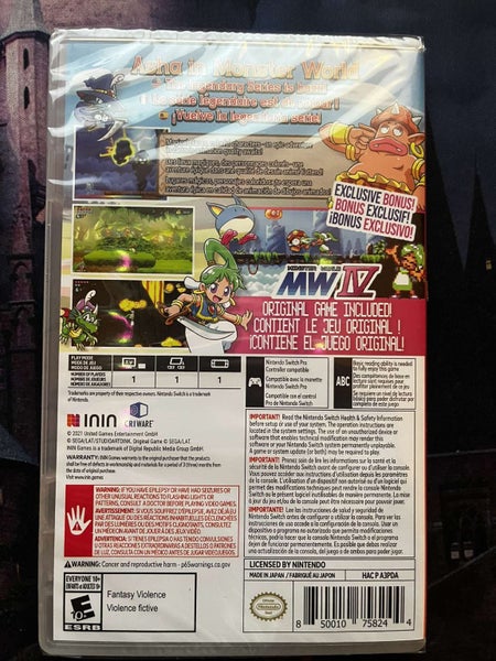 *Wonder Boy : Asha in Monster World* Sealed Carousel 2