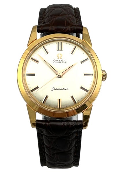 Omega 1960 18ct Yellow Gold Seamaster Auto Mens Wristwatch Ref OT14704 Serviced Carousel 2