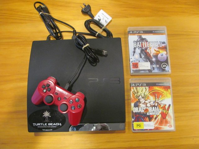 SONY PS3 Play station, one controller, two games Carousel 1