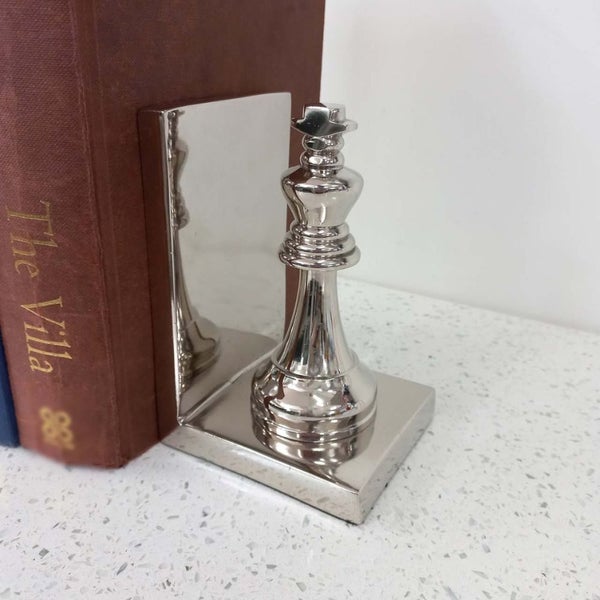 King & Knight - Aluminium Chess Bookends by Backyard Carousel 3