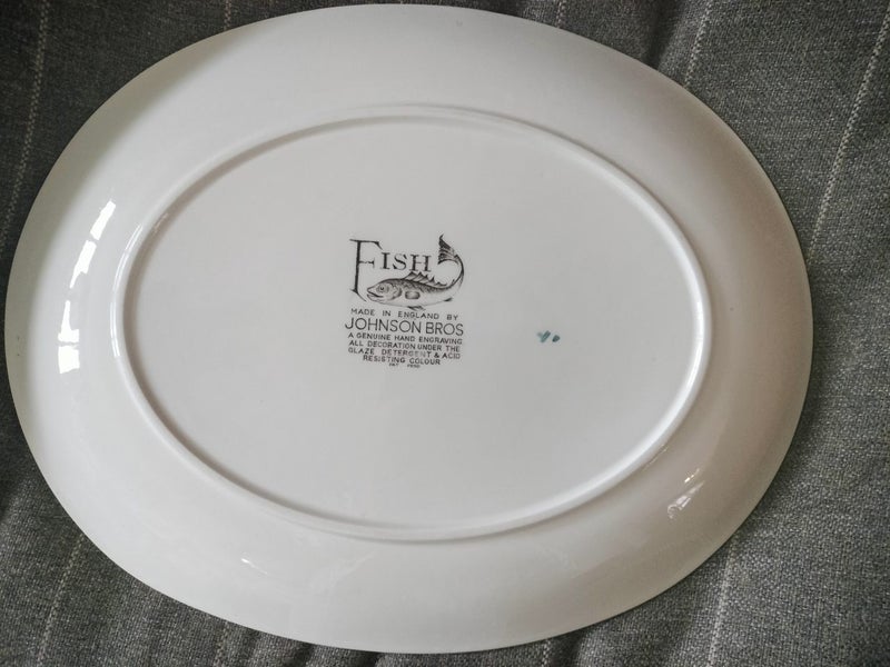 Johnson Bros FISH Platter LARGE! Carousel 3