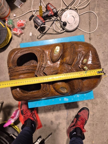 Maori Tiki hand carved art big $1!!!!!!! Carousel 2