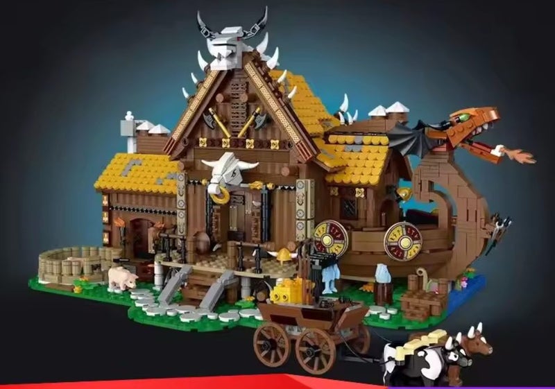The Viking House Blocks As New 3129 pcs What a Deal Product Code is 033051 Carousel 1