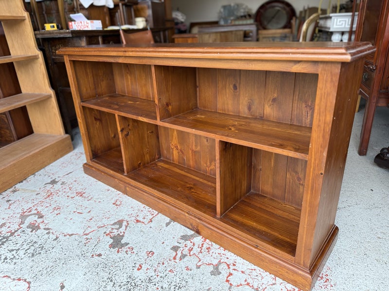 A Solid Teak Long Bookshelf Carousel 2