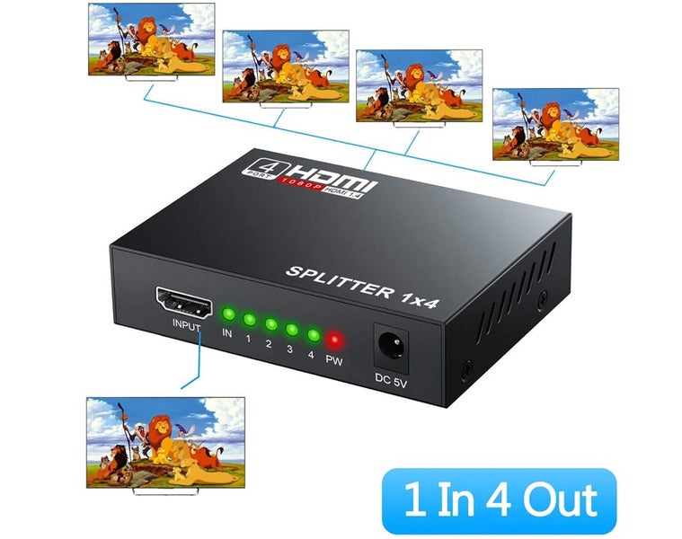 HDMI one in four out HD video splitter (Over Stocked) Carousel 2