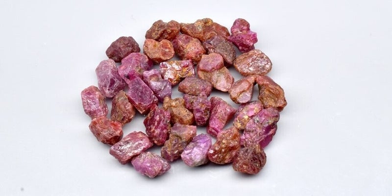 96.72ct 32pcs Lot Rough Purple Red Ruby - Unheated, Tanzania Gems Carousel 2