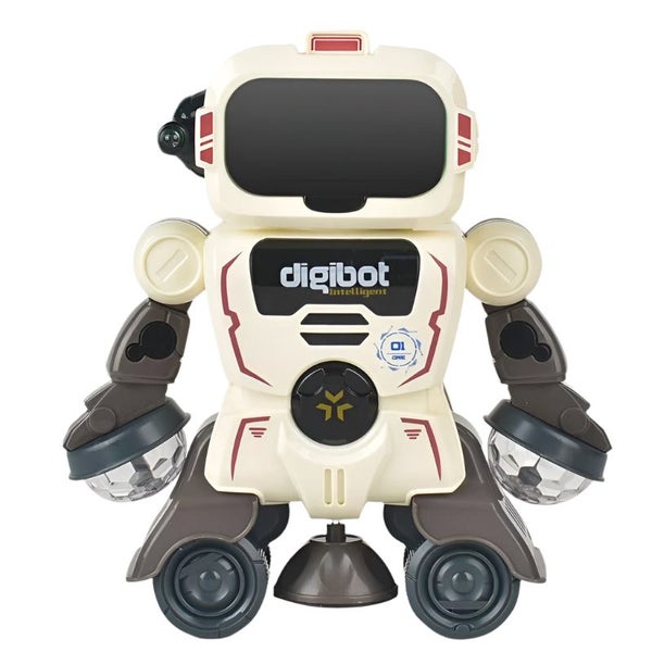 Smart Sound And Light Mechanical Robot Toy In Grey For Children Robots Carousel 1