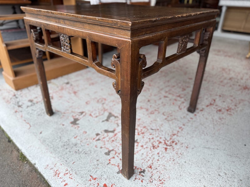 An Antique Chinese Solid Elm Altar Table Carousel 2