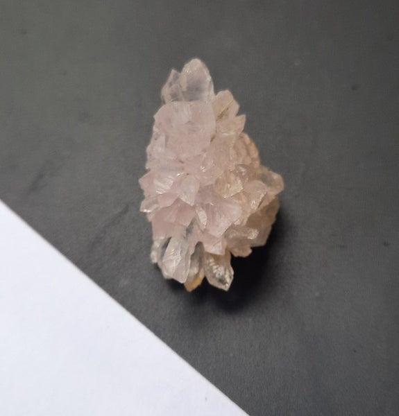 $1res- Pale pink quartz flower cluster Carousel 1