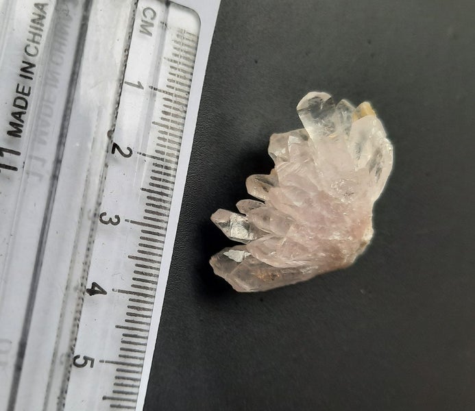 $1res- Pale pink quartz flower cluster Carousel 2