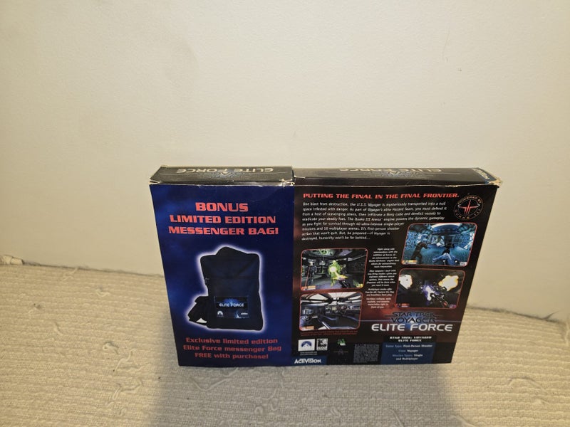 Star Trek voyager Elite Force Big Box PC game with Limited edition Messenger Bag Carousel 2