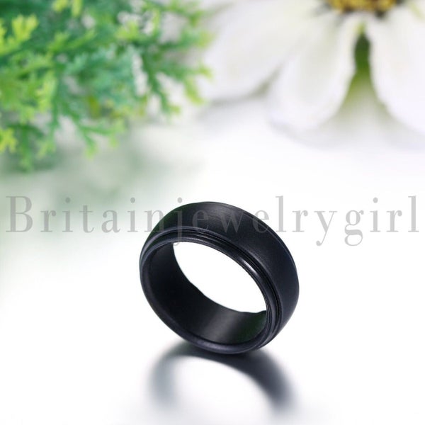 7 Pack Silicone Wedding Ring Men Women Rubber Band Gym Sports size #7-14 Carousel 2