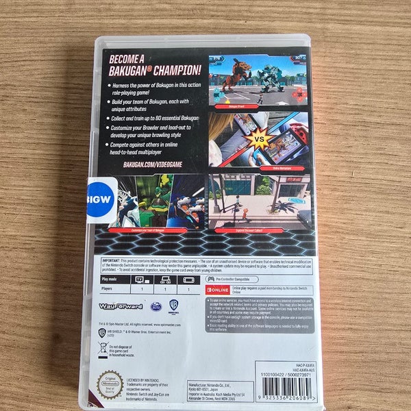 Nintendo Switch Bakugan Champions of Vestroia Game Carousel 2