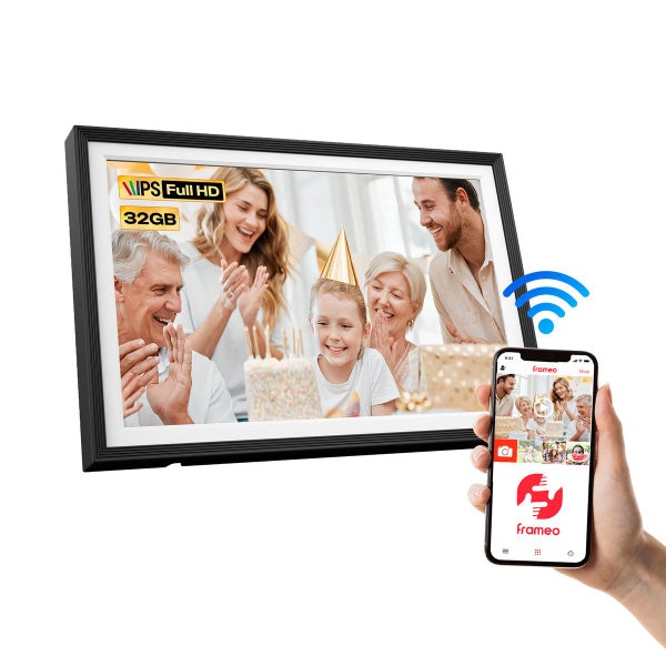 Digital Photo Frame 10.1inch WiFi 32G Frameo Album IPS MP4 Player 1280 HD Carousel 8