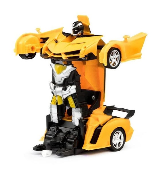 2-in-1 Remote Control Transforming Car (Yellow) Carousel 1