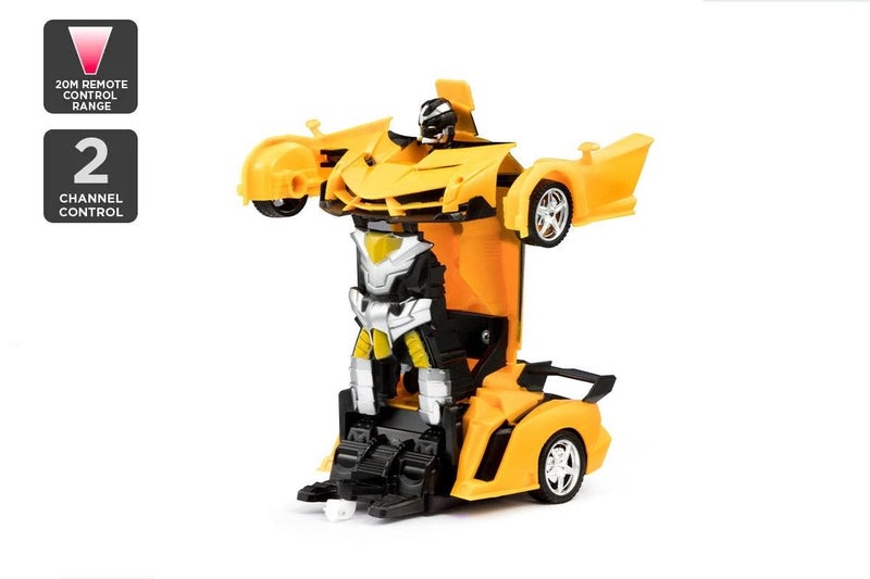 2-in-1 Remote Control Transforming Car (Yellow) Carousel 2