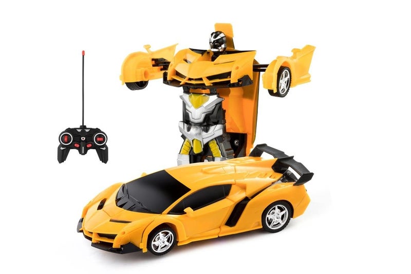 2-in-1 Remote Control Transforming Car (Yellow) Carousel 5