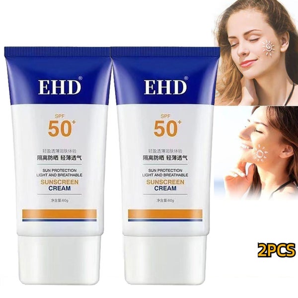 2PCS EHD Sunscreen Spf50, EHD SPF 50 Sunscreen Cream EHD Face Sunscreen Carousel 1