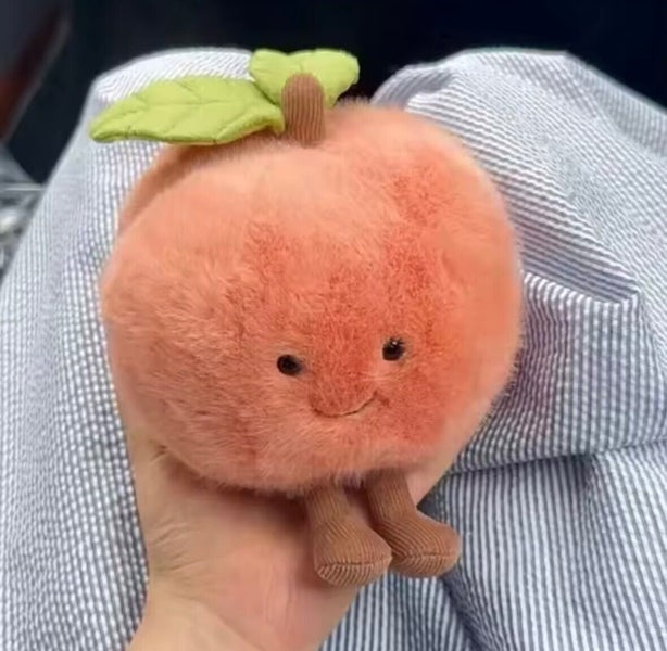 Jellycat dupe fruit Peach With Legs Kawaii With Legs Smiling Face Fruit Figured Carousel 1