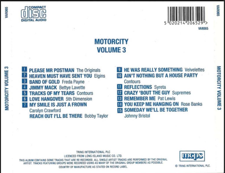 Motor City Volume 3 CD Carousel 2