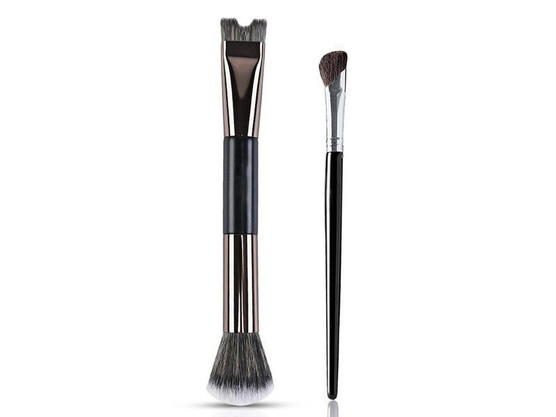 2-In-1 Nose Contour Brushes Brush Fluffy Brush Angled Tilt Brush Nose Brushes Carousel 2