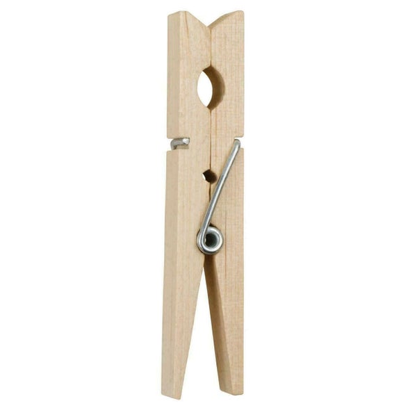 Pack of 60 Solid Wooden Clothes Pegs Clips Washing Line Airer Rotary Dry Laundry Carousel 2