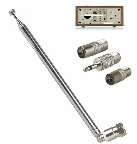 1set Fit Bose Wave Radio FM F-Type Telescopic Aerial Antenna W/TV/3.5mm Adapt... Carousel 1