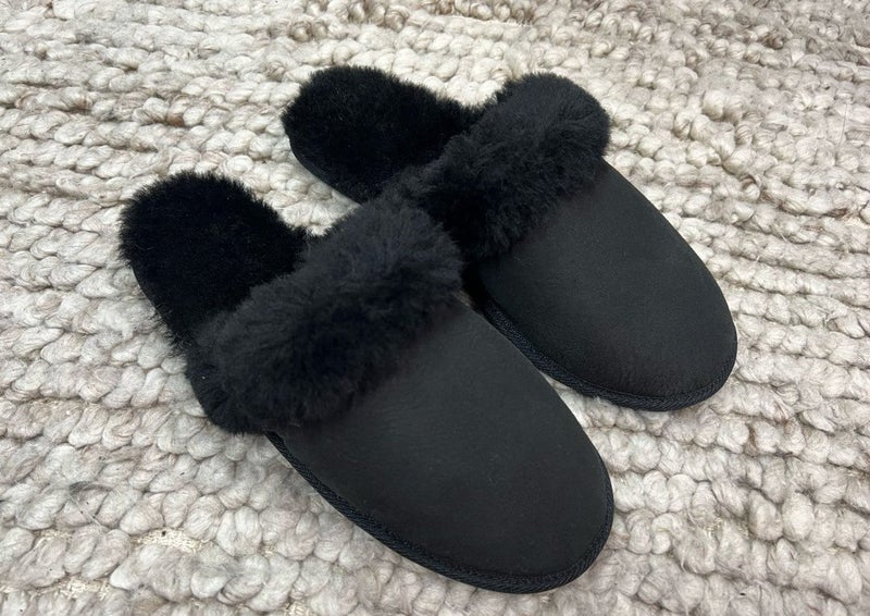 Aroha Black Sheepskin Scuff - Limited Edition Carousel 2