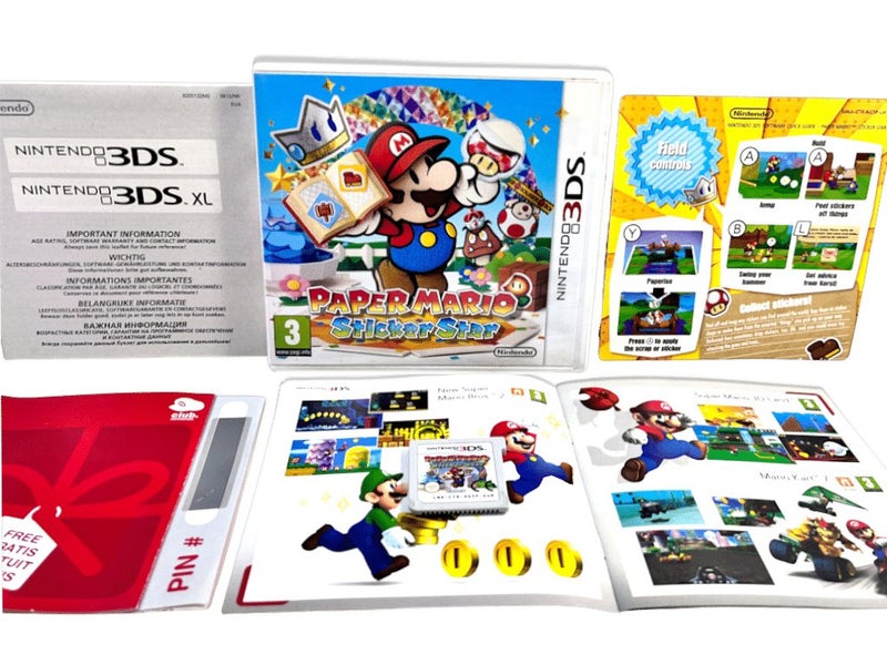 Paper MARIO: Sticker Star (3DS) *COMPLETE COLLECTOR'S* Carousel 2