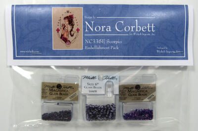 Mirabilia Cross Stitch Pattern + Bead Pack: Zodiac Girls - Scorpio Carousel 2