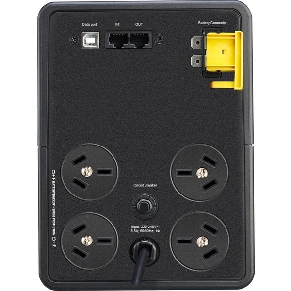 APC by Schneider Electric Back-UPS Line-interactive UPS - 1.20 kVA/650 W - AVR - Carousel 5