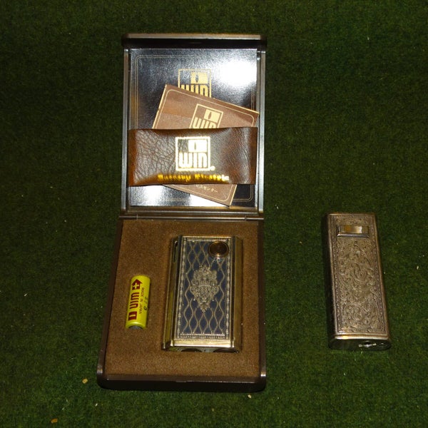 Vintage / Boxed Win Battery Electric Cigarette Lighter & Juvena Electronic Carousel 1